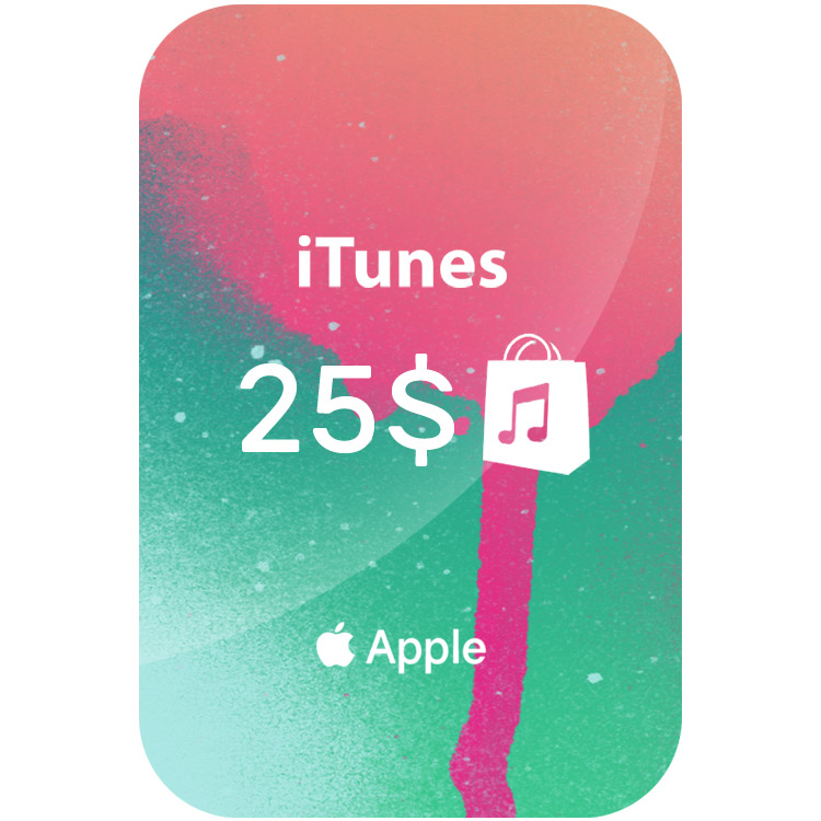 iTunes 25$ Gift Card دیجیتالی